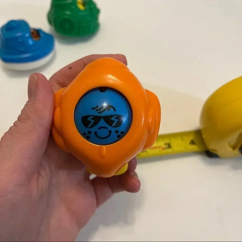 Vintage 1997 Fisher Price Roll a Round Action Vehicles Lot Of 4